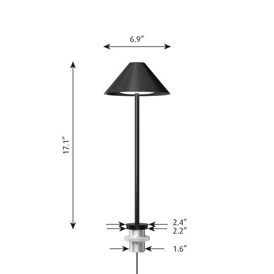 Keglen Table Lamp - Louis Poulsen - Table + Task - Pin - 3000K - Black - HORNE