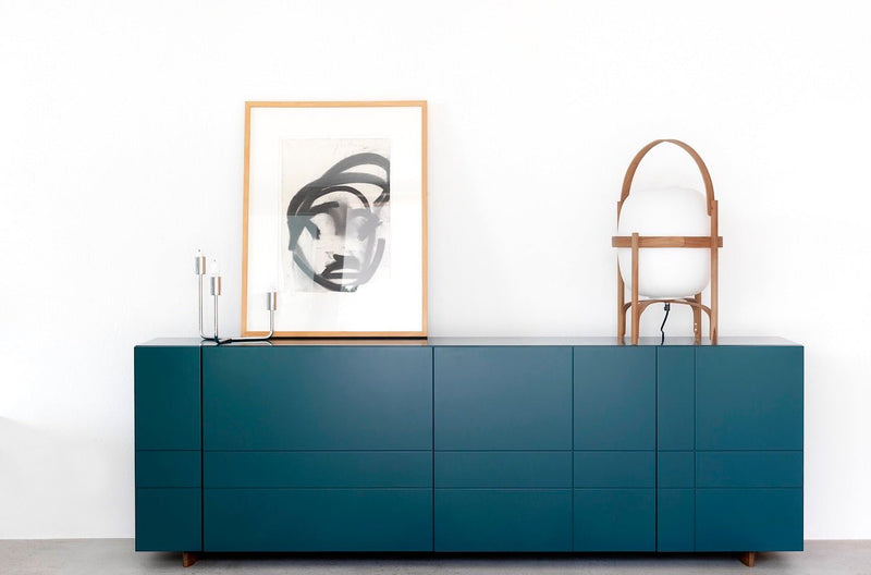 KILT Sideboard 180 - 4 Doors - Asplund - Sideboards + Cabinets - White - P4 Black Walnut Oak - HORNE