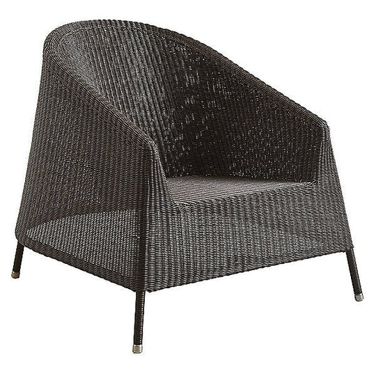 Kingston Lounge Chair - Cane Line - Outdoor Furniture - Mocca - No Cushion - HORNE