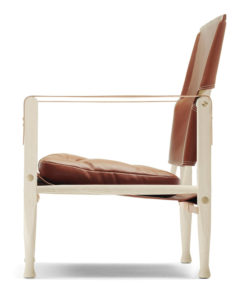 KK47000 Safari Chair - Carl Hansen & Son - Chairs - White Oiled Ash/Canvas - HORNE
