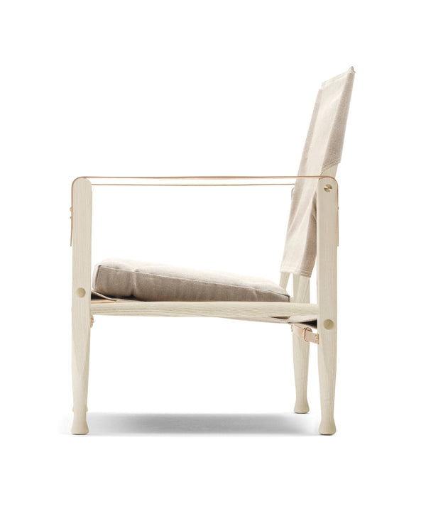 KK47000 Safari Chair - Carl Hansen & Son - Chairs - White Oiled Ash/Canvas - HORNE