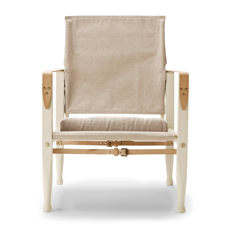 KK47000 Safari Chair - Carl Hansen & Son - Chairs - White Oiled Ash/Canvas - HORNE