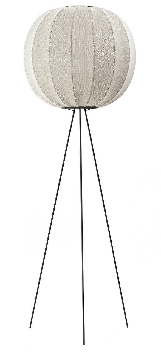 Knit Wit Floor Lamp - Made by Hand - Floor Lamps - Pearl White - HORNE