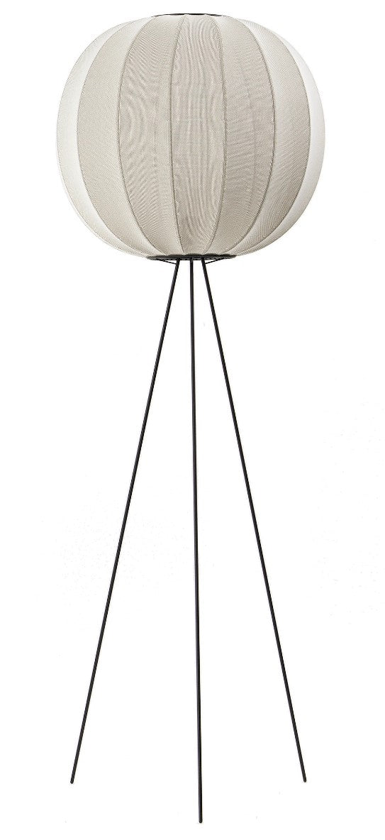 Knit Wit Floor Lamp - Made by Hand - Floor Lamps - Black - HORNE