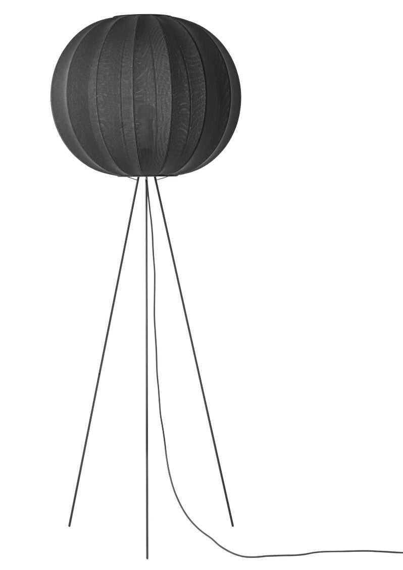 Knit Wit Floor Lamp - Made by Hand - Floor Lamps - Black - HORNE