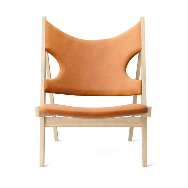 Knitting Lounge Chair - Leather & Fabric