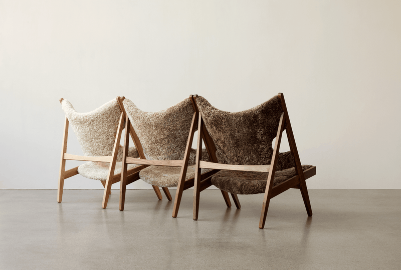 HORNE Sheepskin Knitting Lounge Chair