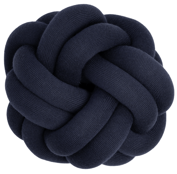 Knot Cushion - Design House Stockholm - Blankets + Throws + Pillows - Navy - HORNE