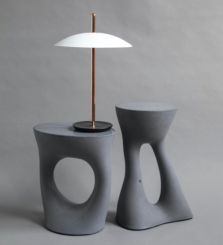 Kreten Side Table - Gray - Souda - Tables + Desks - Pair (one of each size) - HORNE