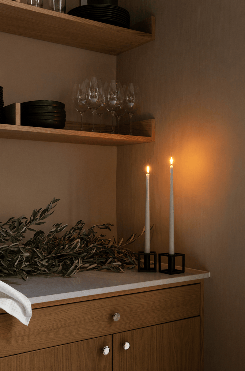 Kubus 1 Candle Holder - Audo Copenhagen - Candle Holders - Black - HORNE