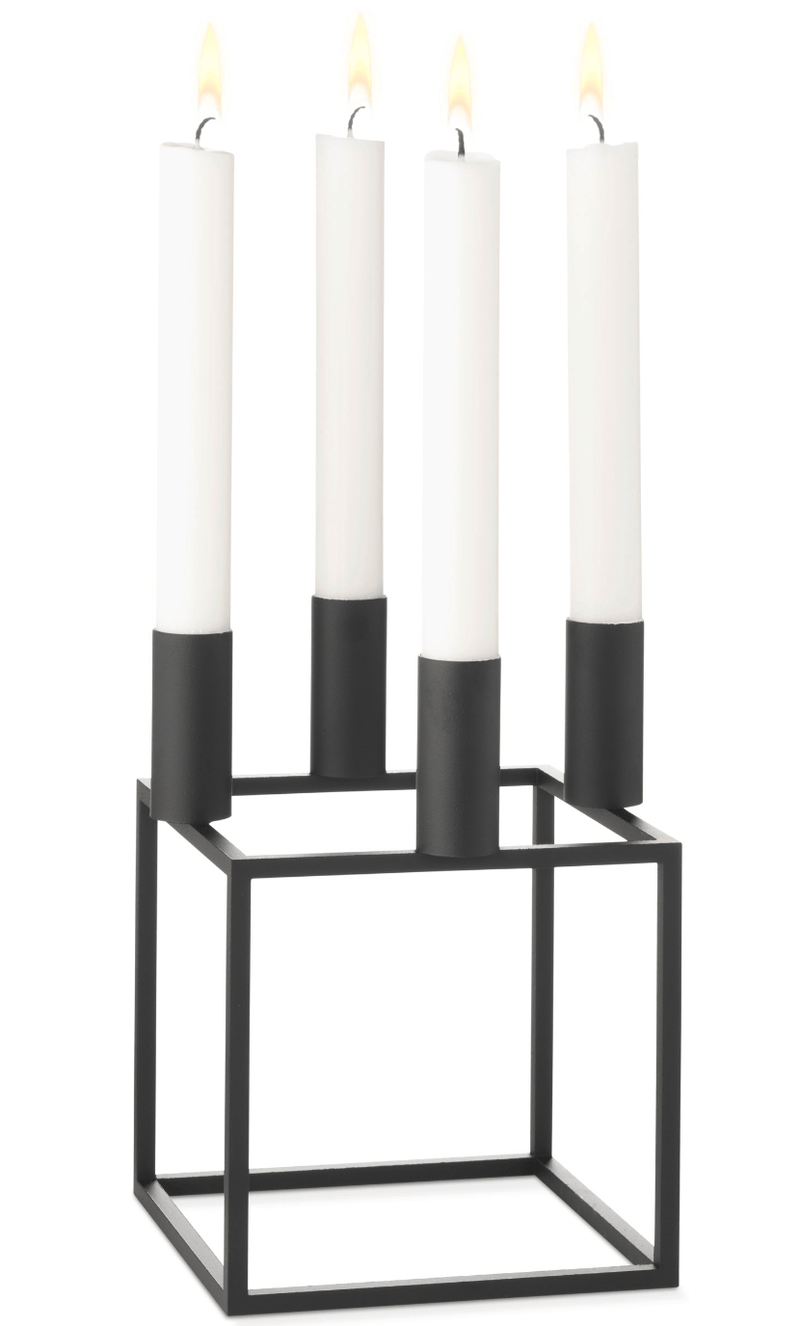 Kubus 4 Candle Holder - Audo Copenhagen - Candle Holders - Black - HORNE