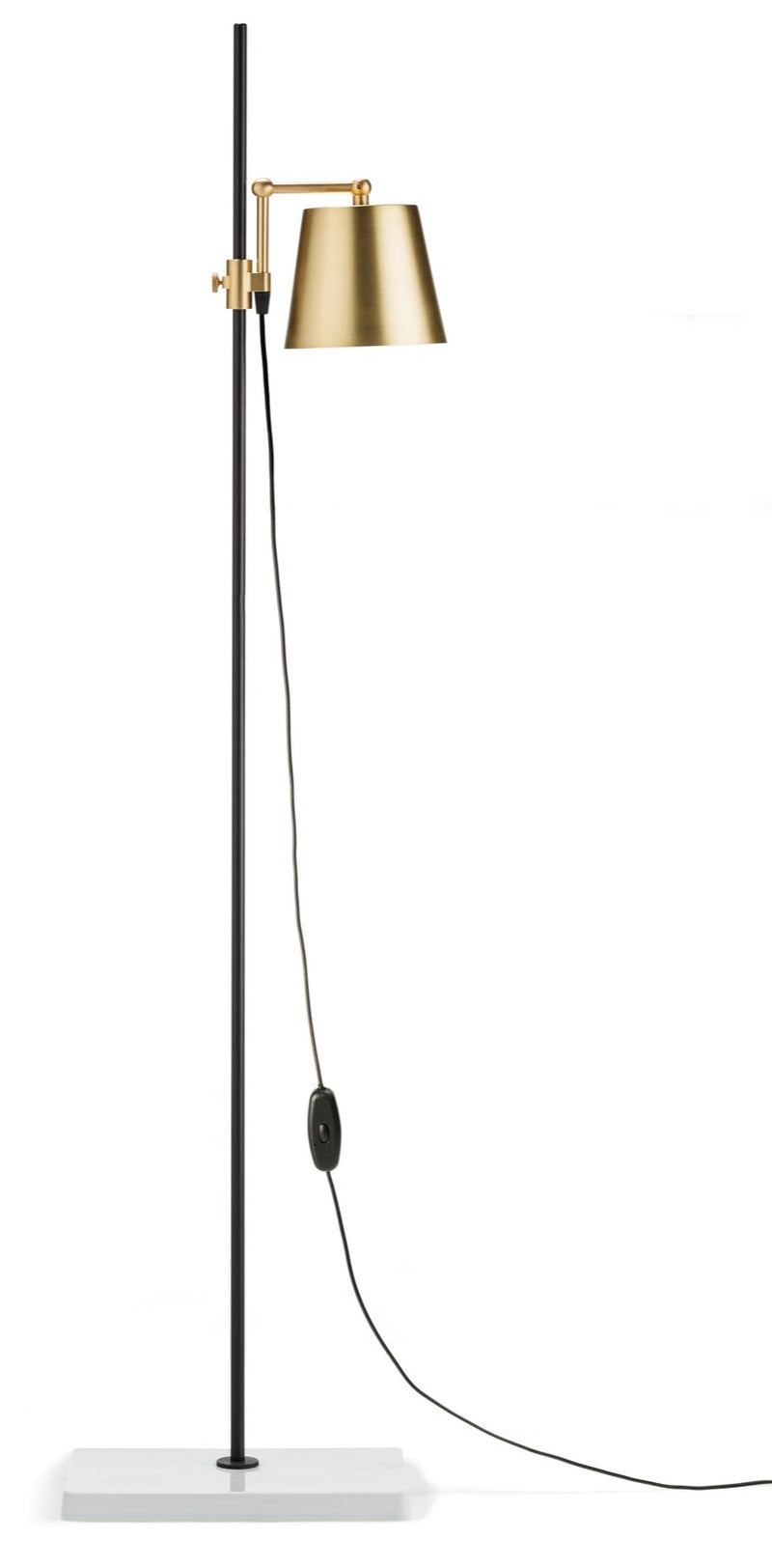 Lab Floor Lamp - Karakter - Floor Lamps - Brass - HORNE