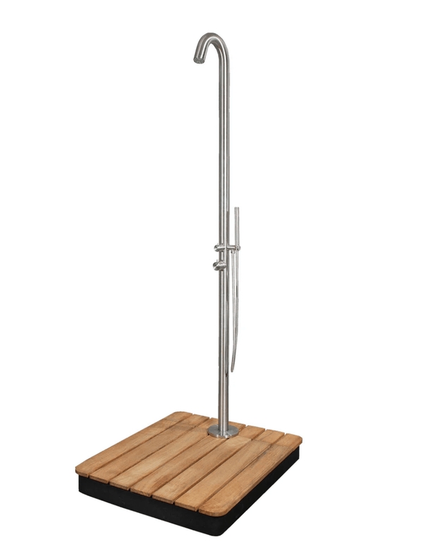 Lagoon Outdoor Shower - Cane Line - Outdoor Accessories - Teak Base - HORNE