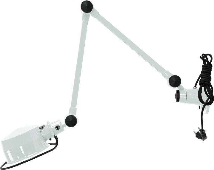 LAK Wall Light - L4401R - Glossy Finish - Jielde Table + Task - With Switch - White - HORNE
