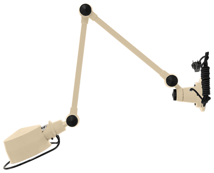 LAK Wall Light - L4401R - Matte Finish - Jielde Table + Task - With Plug & Cord - Ivory - RAL1015 - HORNE