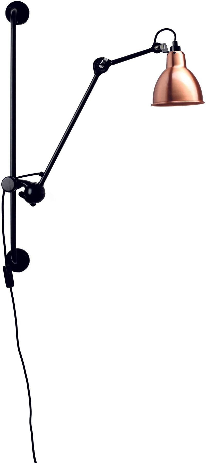 Lampe Gras N°210 Wall Lamp - DCW Editions - Wall Sconces - Black - HORNE