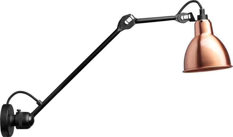 Lampe Gras N°304 L40 Wall Lamp - DCW Editions - Wall Sconces - Black - HORNE