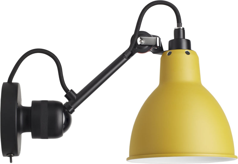 Lampe Gras N°304 Wall Lamp - DCW Editions - Wall Sconces - Switch on Base - Black - HORNE
