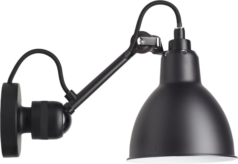 Lampe Gras N°304 Wall Lamp - DCW Editions - Wall Sconces - Switch on Base - Black - HORNE