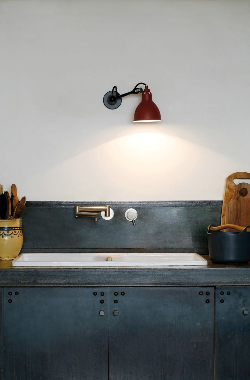 Lampe Gras N°304 Wall Lamp - DCW Editions - Wall Sconces - Switch on Base - Black - HORNE