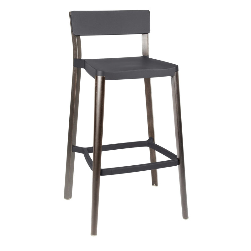 Lancaster Barstool - Emeco - Table & Bar Stools - Dark Grey - Ash - HORNE