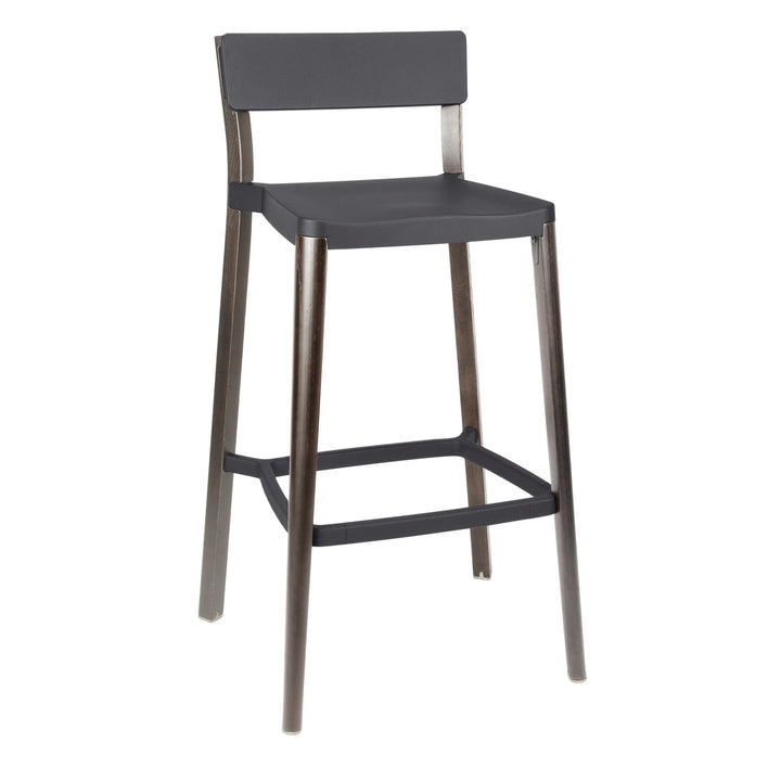 Lancaster Barstool - Emeco - Table & Bar Stools - Dark Grey - Dark Ash - HORNE