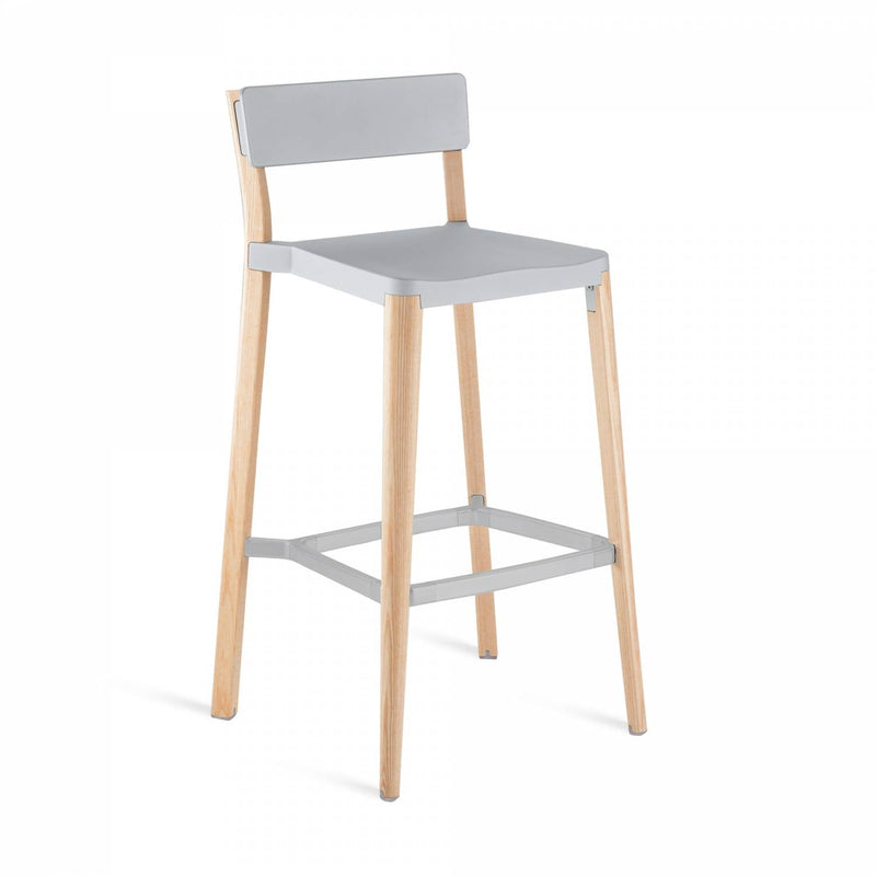 Lancaster Barstool - Emeco - Table & Bar Stools - Dark Grey - Ash - HORNE