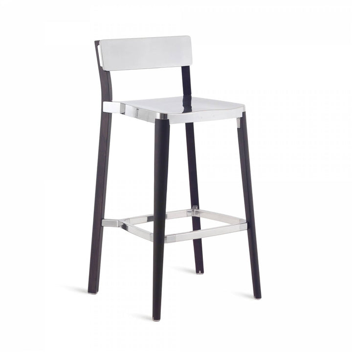 Lancaster Barstool - Emeco - Table & Bar Stools - Polished - Dark Ash - HORNE