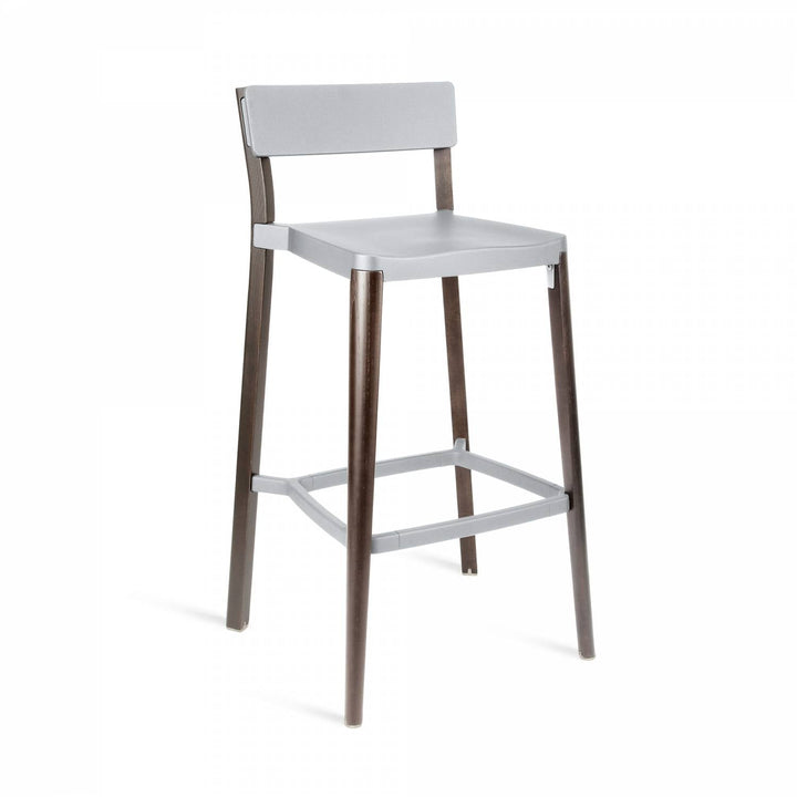 Lancaster Barstool - Emeco - Table & Bar Stools - Light Grey - Dark Ash - HORNE