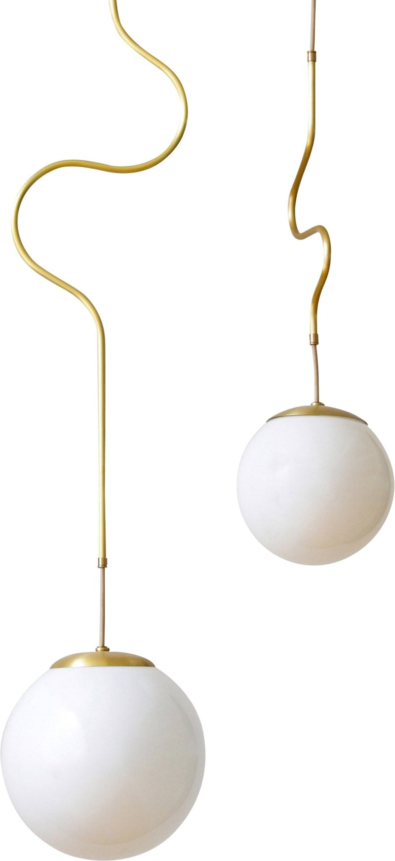 Lawrence Pendant - Lostine - Pendants - Satin Brass - Small - HORNE