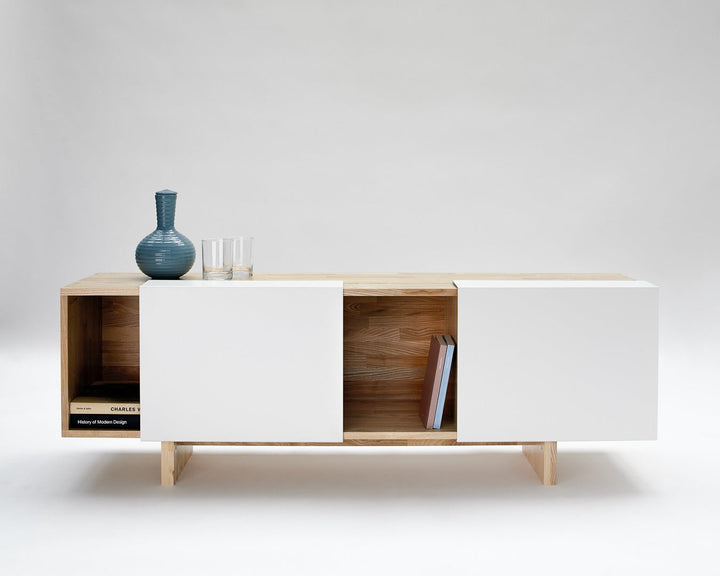 LAX Entertainment Shelf - MASH Studios - Sideboards + Cabinets - Black - Ash - HORNE