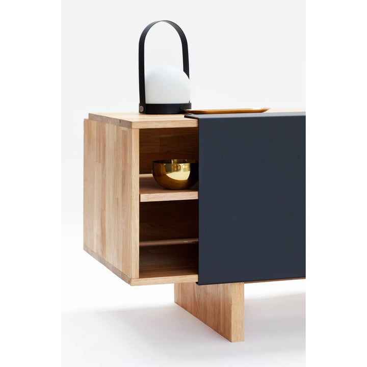 LAX Entertainment Shelf - MASH Studios - Sideboards + Cabinets - Black - Ash - HORNE