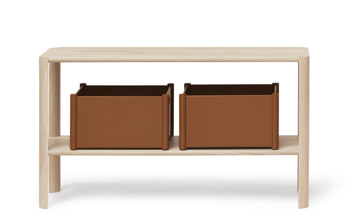 Leaf Shelf 1x2 - Form + Refine - Shelving - White Oil Oak - HORNE