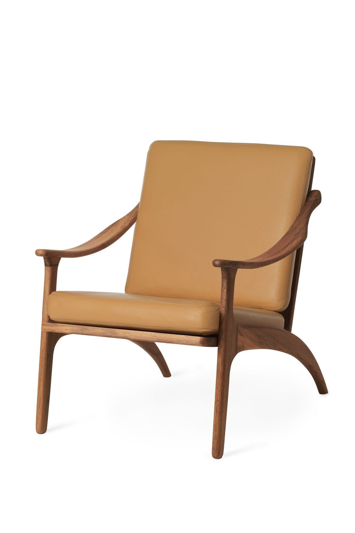 Lean Back Lounge Chair - Warm Nordic - Chairs - Soave Nature/ Teak - HORNE