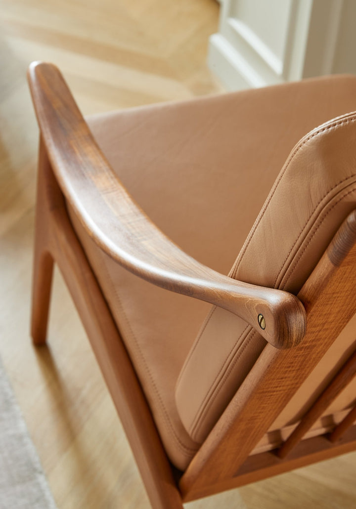 Lean Back Lounge Chair - Warm Nordic - Chairs - Sprinkles 294/ Teak - HORNE