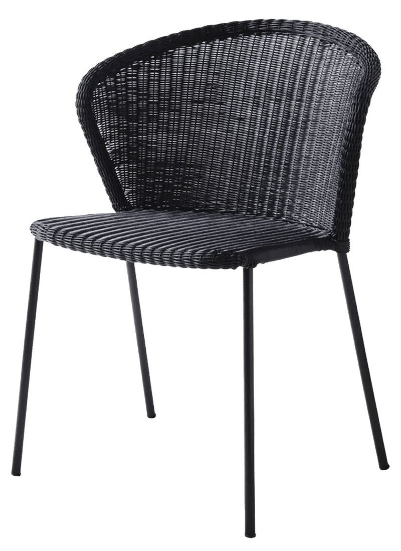 Lean Chair - Cane Line - Outdoor Furniture - Black - No Cushion - HORNE