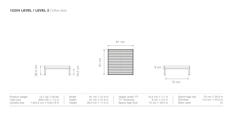 LEVEL Coffee Table - HOUE - Outdoor Furniture - HORNE