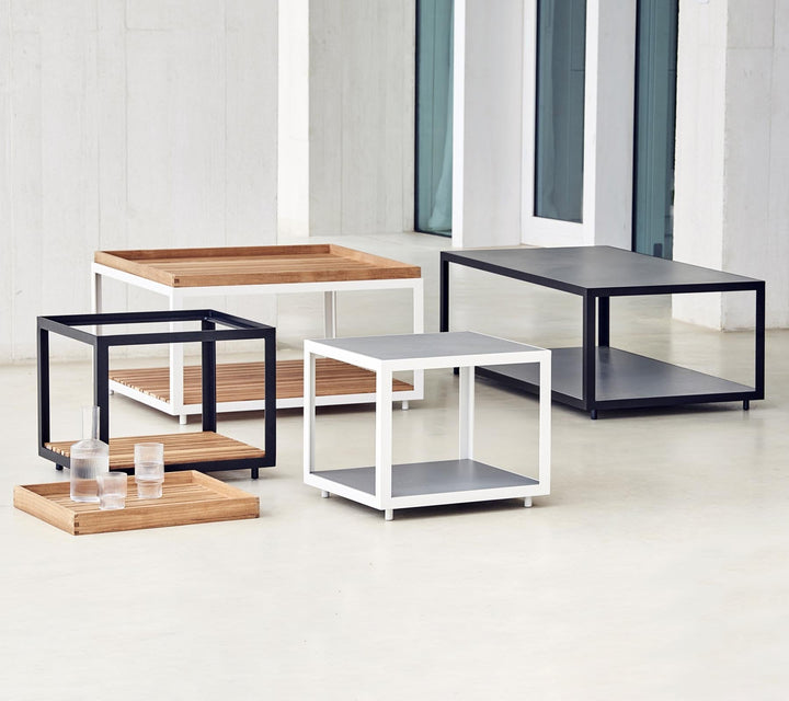 Level Coffee Table - Large - Cane Line - Outdoor Furniture - Lava Grey - Light Grey - HORNE