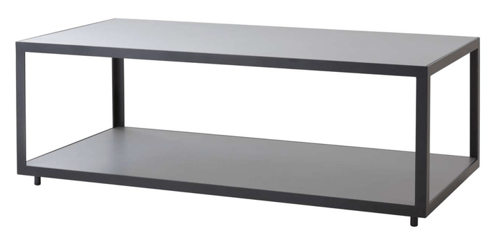 Level Coffee Table - Rectangular - Cane Line - Outdoor Furniture - Lava Grey - Light Grey - HORNE