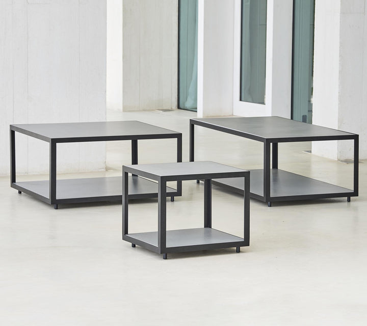 Level Coffee Table - Small - Cane Line - Outdoor Furniture - Lava Grey - Light Grey - HORNE