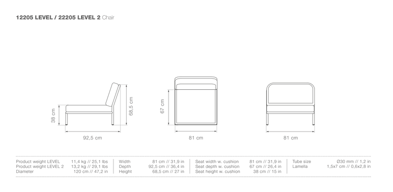 LEVEL Outdoor Chair - HOUE - Outdoor Furniture - Alpine - HORNE