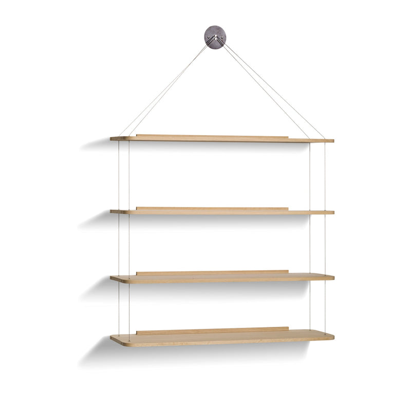 Libreria Pensile Shelf - Karakter - Shelving - Black Lacquered Oak - HORNE