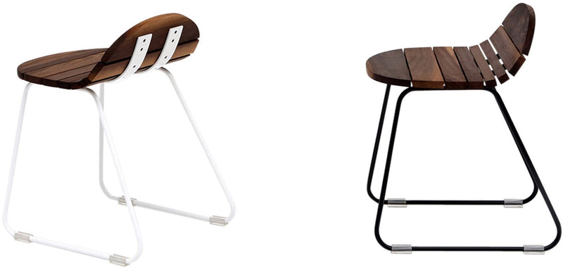 Ligeti L1 Stool - Artless - Stools + Benches + Ottomans - Solid Walnut - Matte Black - HORNE