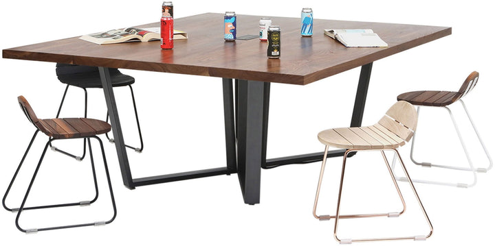 Ligeti L1 Stool - Artless - Stools + Benches + Ottomans - Solid Walnut - Matte Black - HORNE