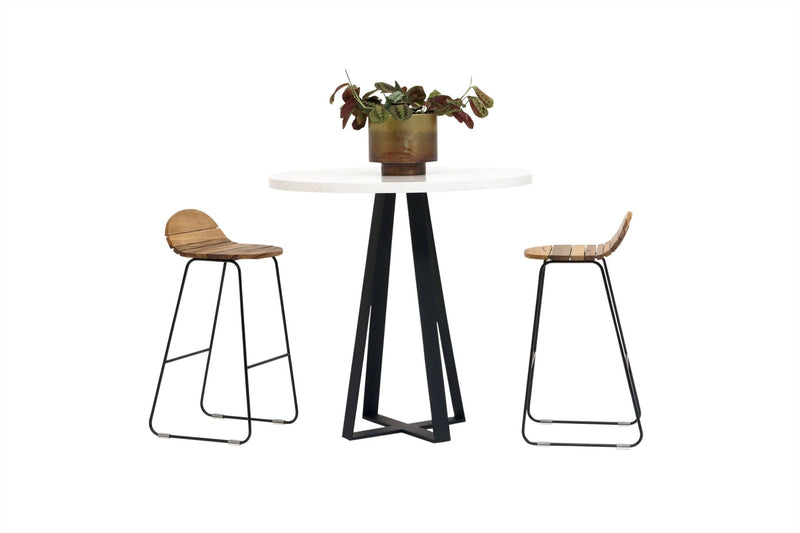 Ligeti L2 Stool - Artless - Stools + Benches + Ottomans - Solid Walnut - Matte Black - HORNE