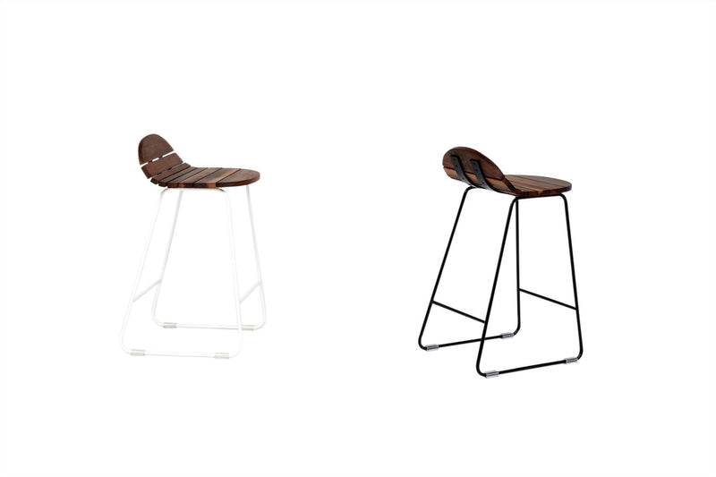 Ligeti L2 Stool - Artless - Stools + Benches + Ottomans - Solid Walnut - Matte Black - HORNE