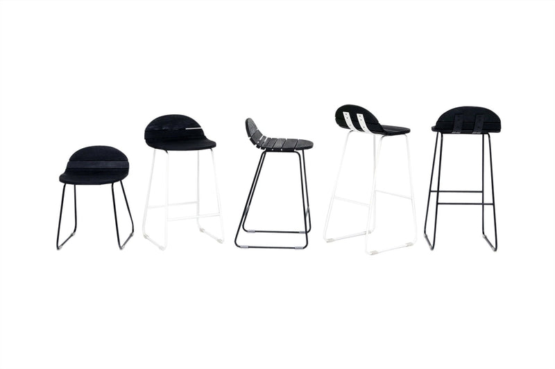 Ligeti L3 Outdoors Stool - Artless - Stools + Benches + Ottomans - Matte Black - HORNE