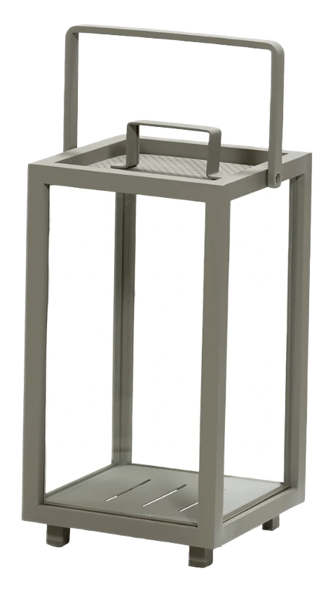 Lighthouse Lanterns - Aluminum - Cane Line - Candle Holders - Rectangular - Lava Grey - HORNE