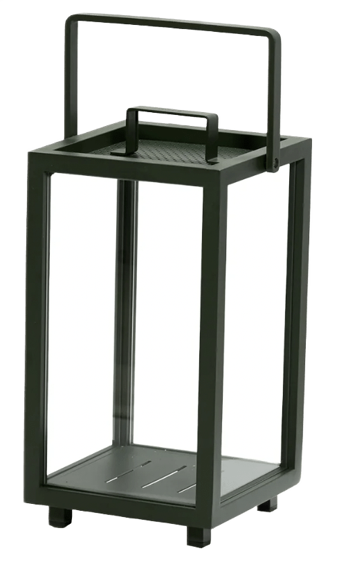 Lighthouse Lanterns - Aluminum - Cane Line - Candle Holders - Rectangular - Lava Grey - HORNE