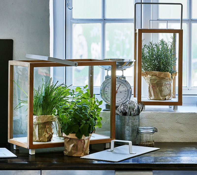 Lighthouse Lanterns - Teak - Cane Line - Candle Holders - Small - HORNE